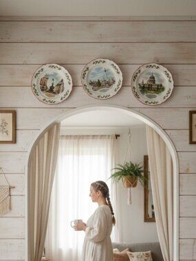 Vintage Wedgwood Queen's Ware Christmas Plates Paintings by Alan Price Set of 4